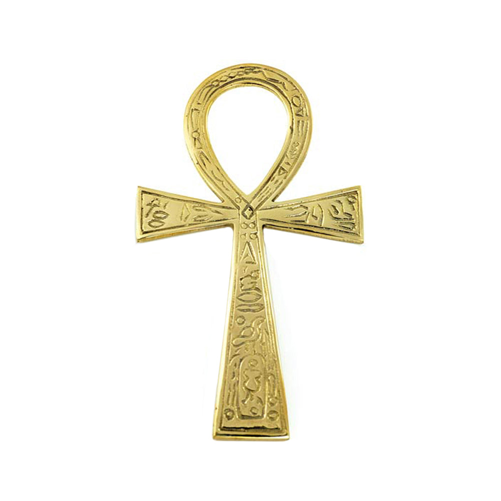 Brass Ankh 4" - Ancient Egyptian Symbol of Eternal Life for Rituals