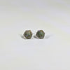 Golden Witchwood Stud Earrings Sterling Silver