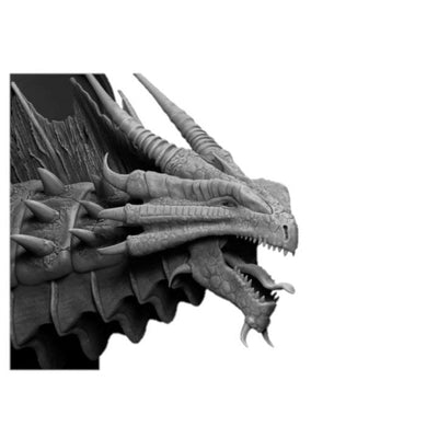 Bronze Metallic Dragon Wall-Mountable Bust