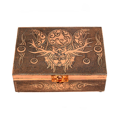 Elen Wild Goddess Bronze Metal Box