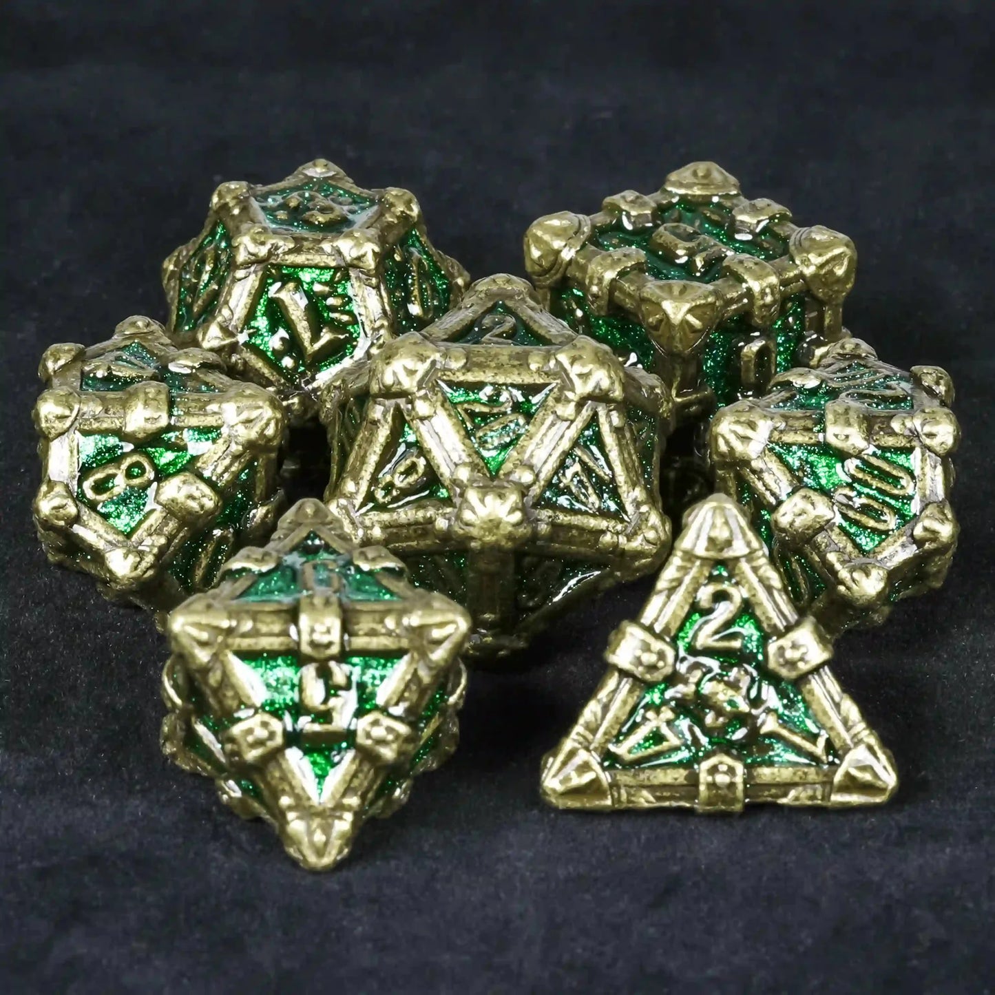 DND Dice - Skull Series Metal Dice Set
