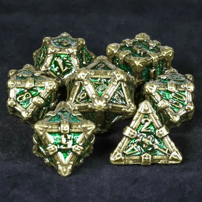 DND Dice - Skull Series Metal Dice Set