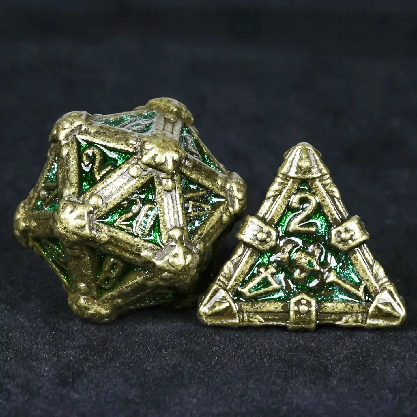DND Dice - Skull Series Metal Dice Set