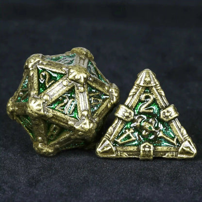 DND Dice - Skull Series Metal Dice Set