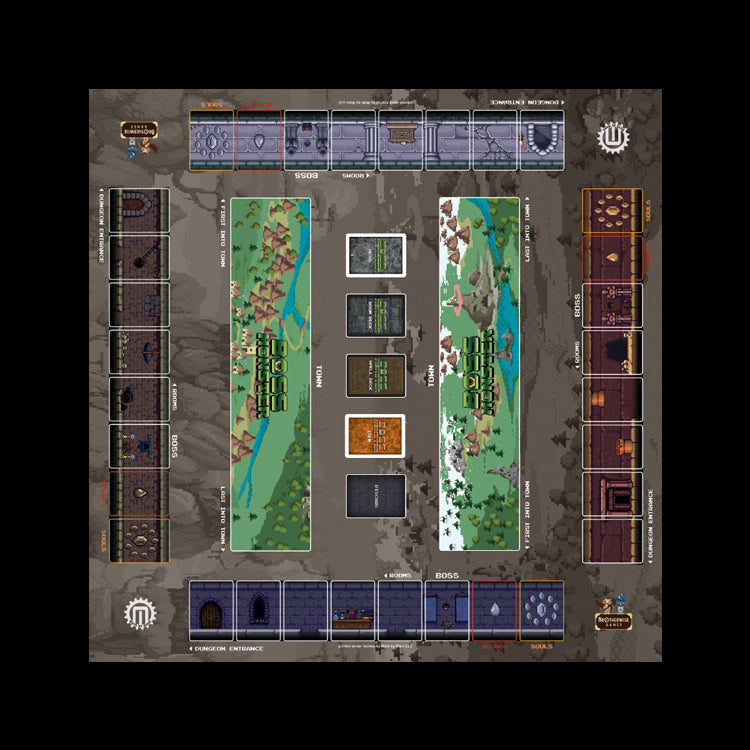 Boss Monster 4 Player Play Mat — Official 36x36" Game Mat by Mats by Mars