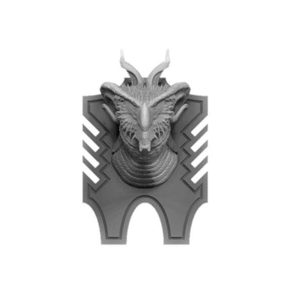Brown Chromatic Dragon Wall-Mountable Bust