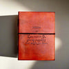 Buddha Quote Leather Journal - "Give Up Everything That Weighs You Down"