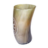 Handcrafted Natural Buffalo Horn Mug - Vegvísir