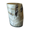 Handcrafted Natural Buffalo Horn Mug - Wolf