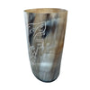 Handcrafted Natural Buffalo Horn Mug - Wolf