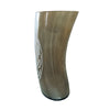 Handcrafted Natural Buffalo Horn Mug - Valknut