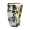 Handcrafted Natural Buffalo Horn Mug - Tree of Life