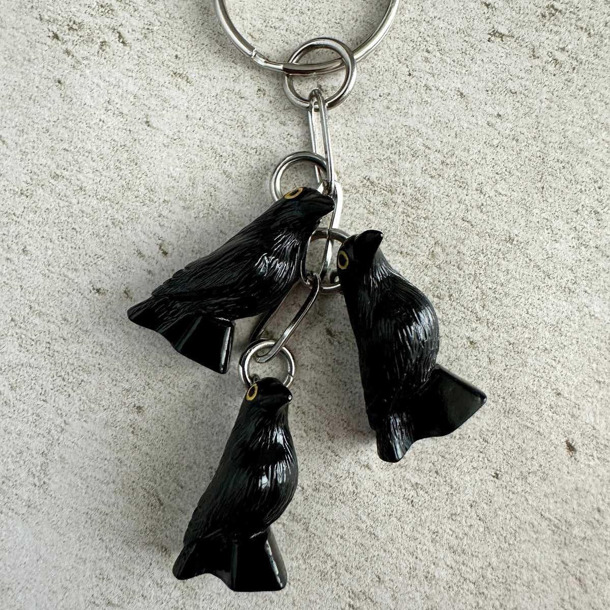Murder of Crows Keychain – Goth Witchy Bag Charm for Horror Lovers, Witches & Halloween