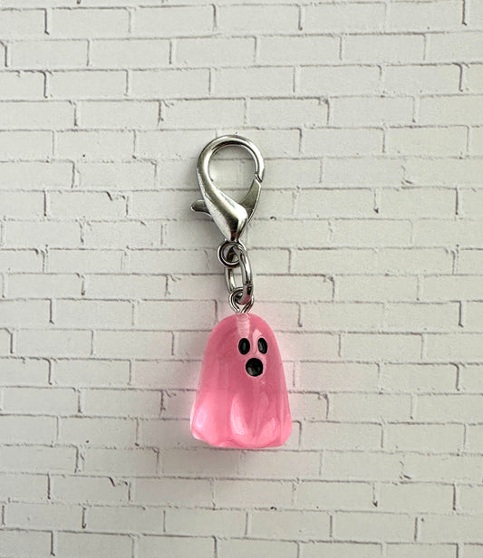 Glow in the Dark Ghost Zipper Pull Bag Charm Keychain – Halloween & Horror Fan Gift