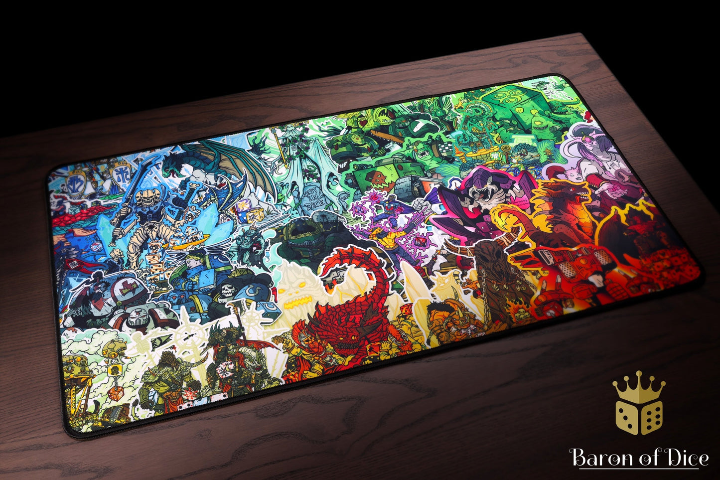 Grimdark Collage | Grimdorables Series | Premium Oversized Playmat