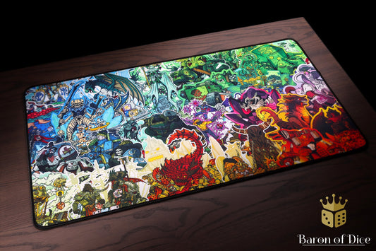 Grimdark Collage | Grimdorables Series | Premium Oversized Playmat