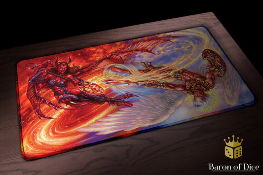 Divine Rupture Premium Oversized Playmat – Ron Spencer Series by Baron of Dice