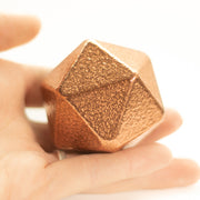 Hand Forged D20 - 2.4" Copper - 1.75 lb