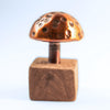 Copper Mushroom with Wood Stand