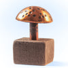 Copper Mushroom with Wood Stand