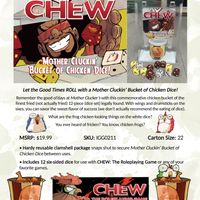 CHEW: Mother Cluckin' Bucket of Chicken Dice (RPG Supplement)