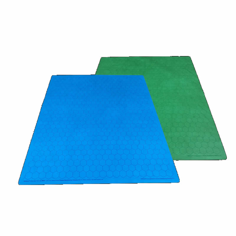 Reversible Battlemat Blue/Green 1in Hexes 23.5x26 - Chessex CHX96665
