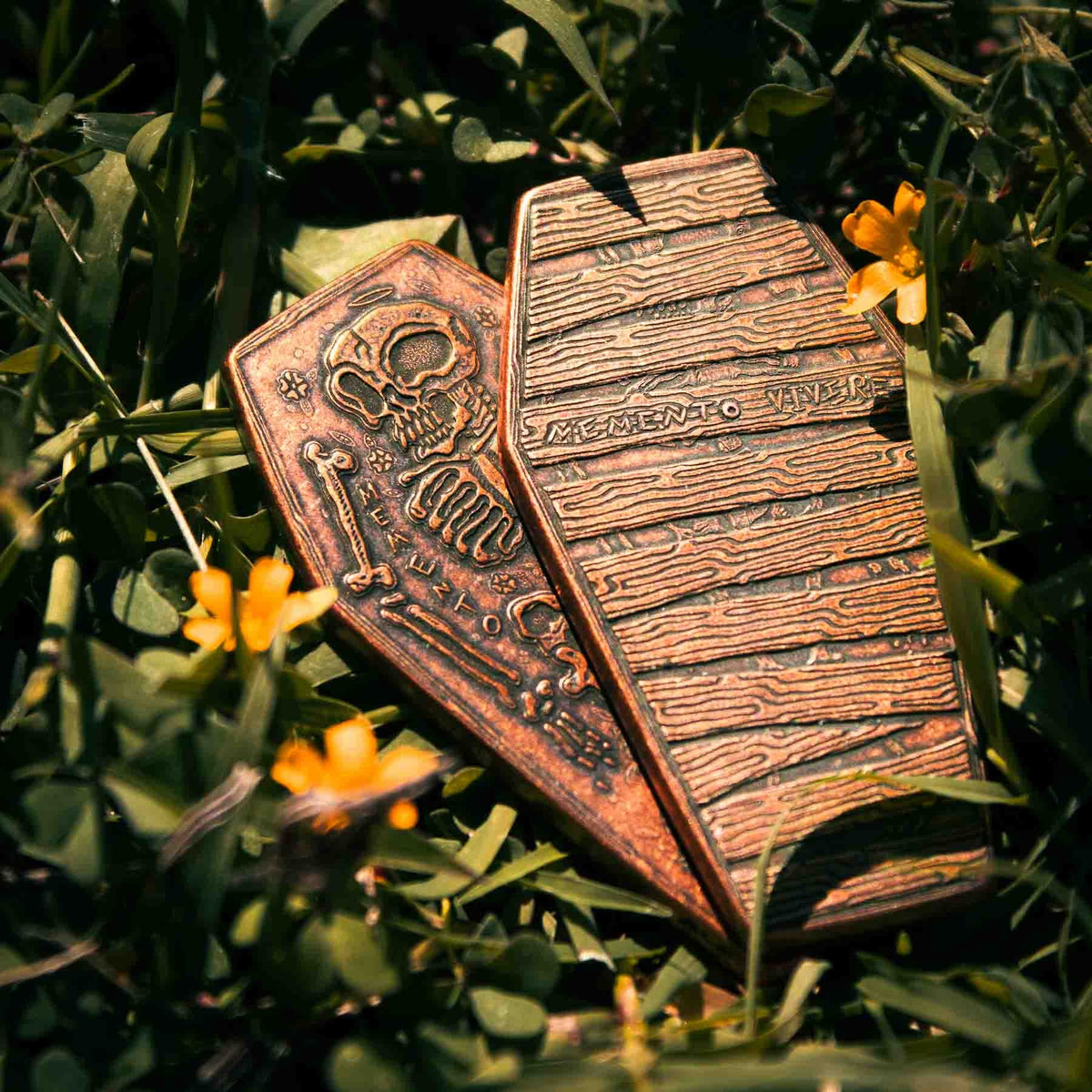 Coffin Memento Mori Memento Vivere Copper