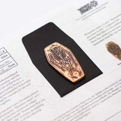 Coffin Memento Mori Memento Vivere Copper