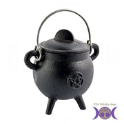 Cast Iron Cauldron - Pentacle 4-1/2" x 2-3/4"