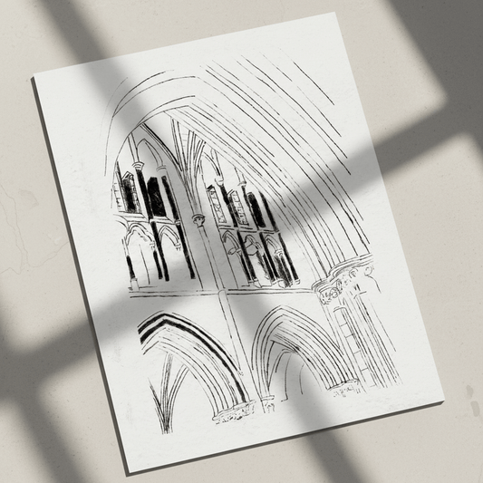 Christ Church Cathedral Dublin Stone Arches Art Print