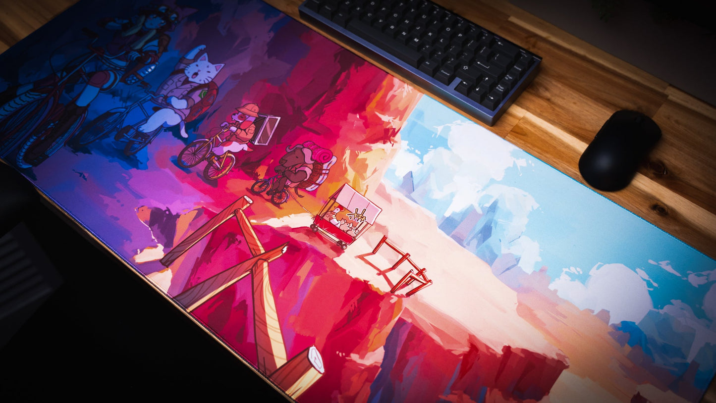 "Meowtain Expedition" — Catscapades Deskmat