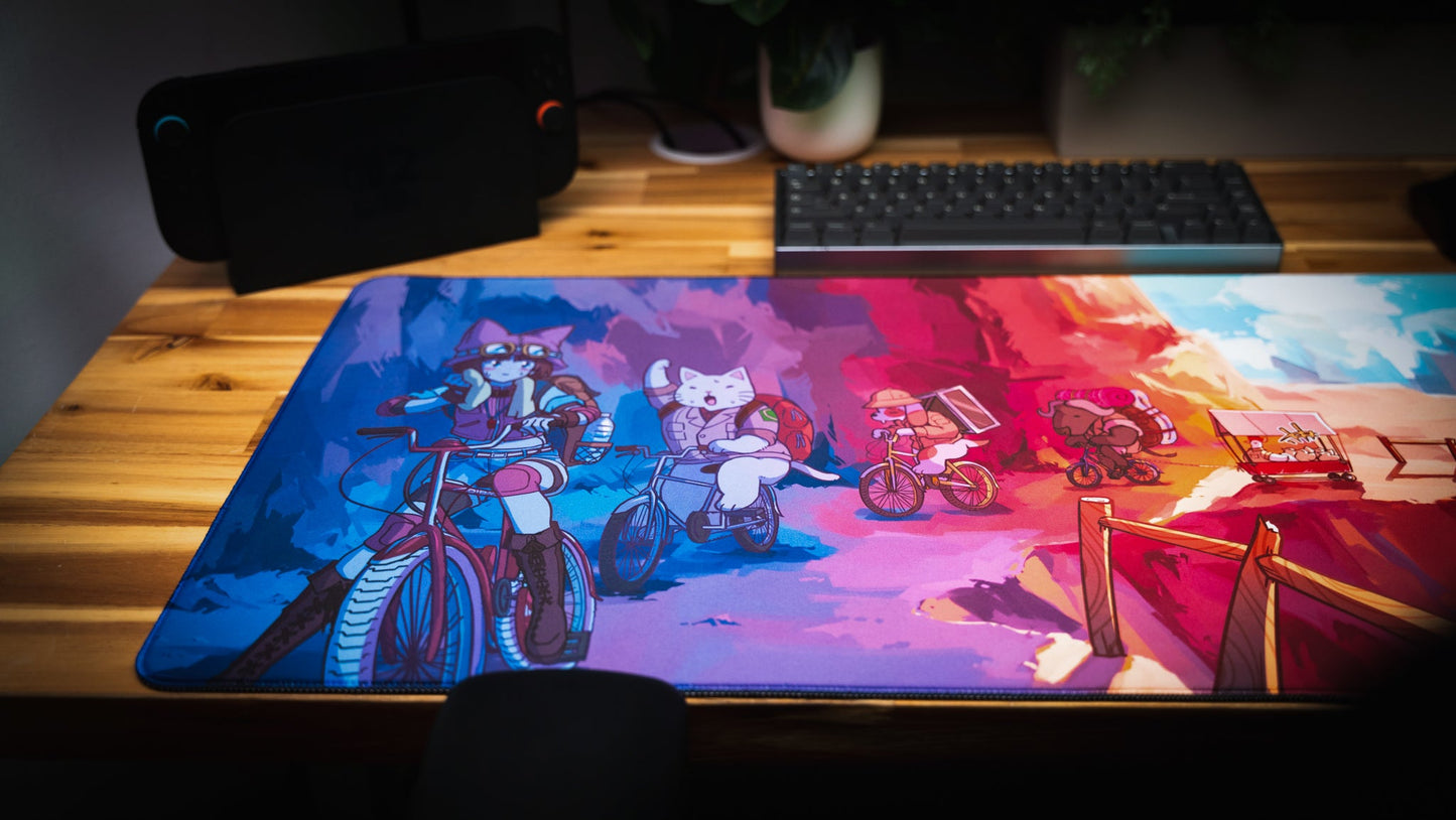 "Meowtain Expedition" — Catscapades Deskmat