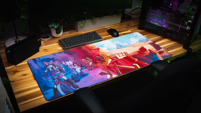 "Meowtain Expedition" — Catscapades Deskmat