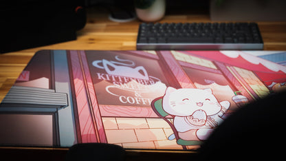 "Kittenberg Cafe" — Kawaii Deskmat