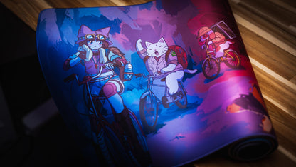 "Meowtain Expedition" — Catscapades Deskmat