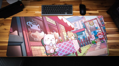 "Kittenberg Cafe" — Kawaii Deskmat