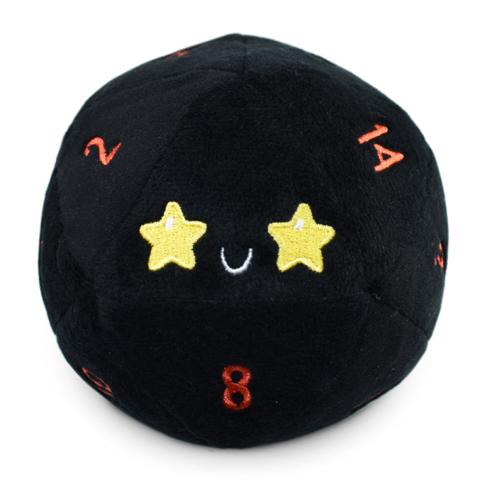 TeeTurtle D20 Plushie - Starry Eyes & Fire Eyes Reversible