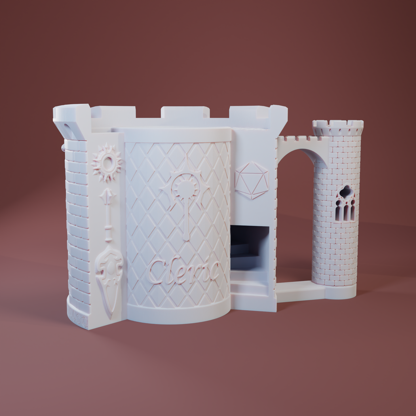 Cleric Mug & Dice Tower