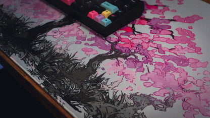 "Sacred Tree" — Cherry Blossom Deskmat