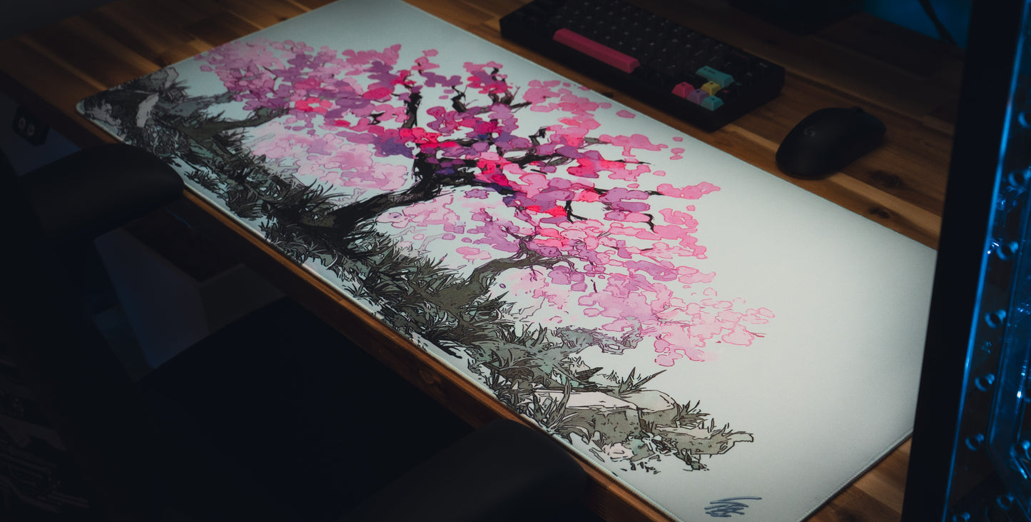"Sacred Tree" — Cherry Blossom Deskmat