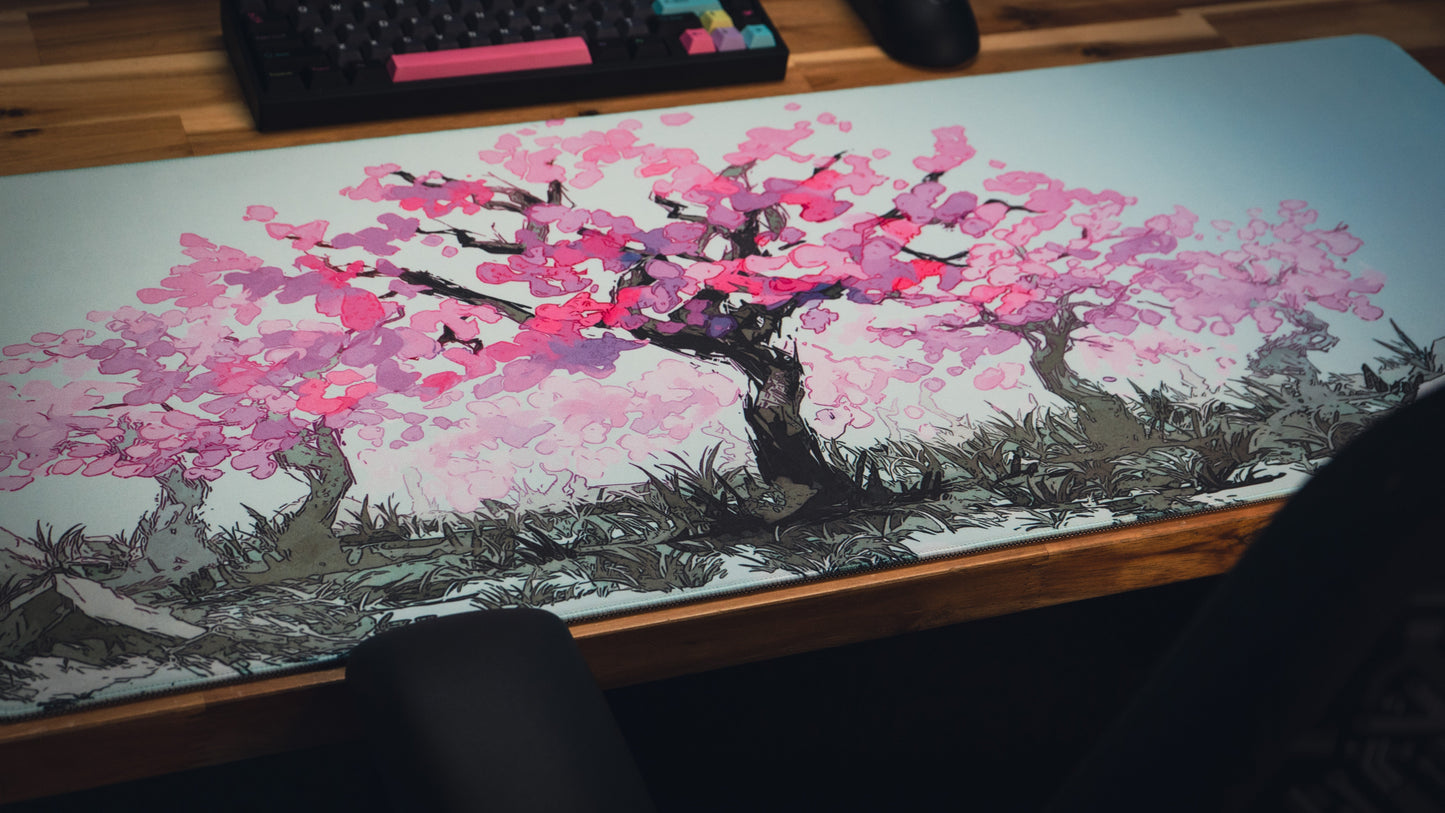 "Sacred Tree" — Cherry Blossom Deskmat