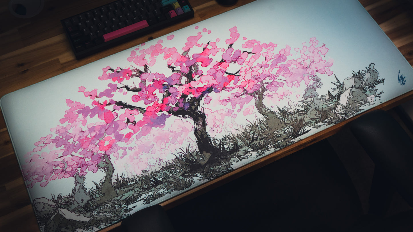 "Sacred Tree" — Cherry Blossom Deskmat