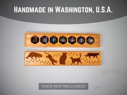 Cats | Engraved Council of 7 Dice Vault
