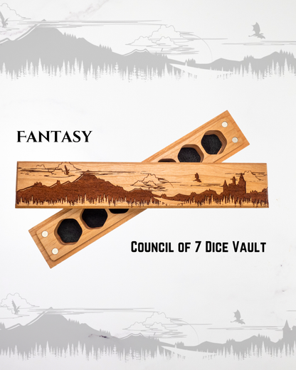 Fantasy | Engraved Council of 7 Dice Vault