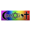 Coexist Rainbow Bumper Sticker 7.3" x 2.5"