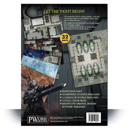 Combat Book 2: Sci-Fi Rewritable Combat Maps for Tabletop RPGs