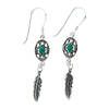 Concho Native Earrings with Turquoise