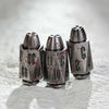 Cool dnd dice: unique metal bullet-shaped polyhedron RPG dice set