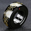 Cool Metal Fingertip Spinning D20 Dice Ring