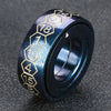 Cool Metal Fingertip Spinning D20 Dice Ring